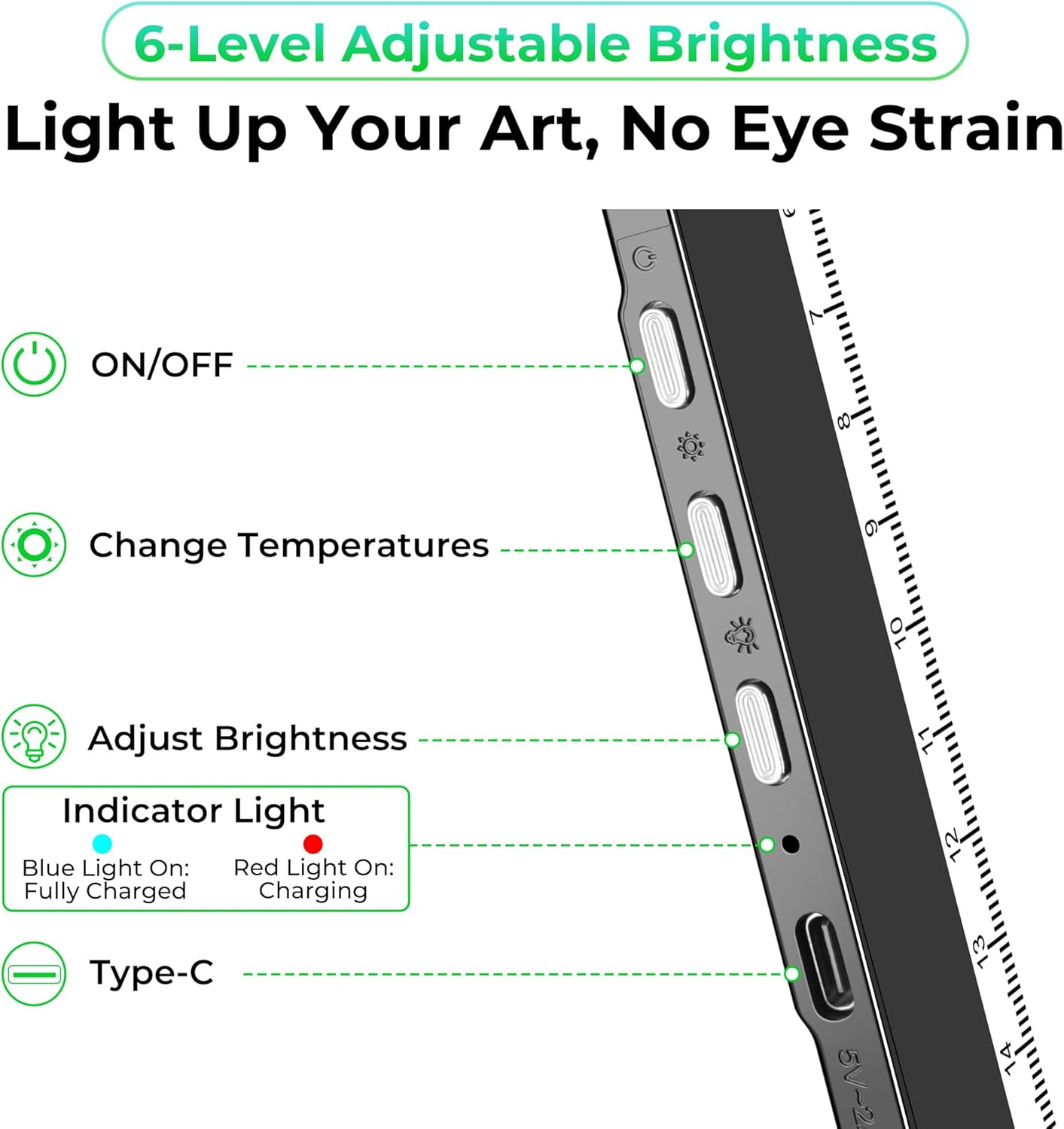 Rechargeable A4 Light Box for Tracing,Bawaslom LED Light Pad with Adjustable Stand and Strong Magnets,Ultra-Thin & Bright Tracing Board for Diamond Art,Sketching,Vinyl Weeding,Architectural Design