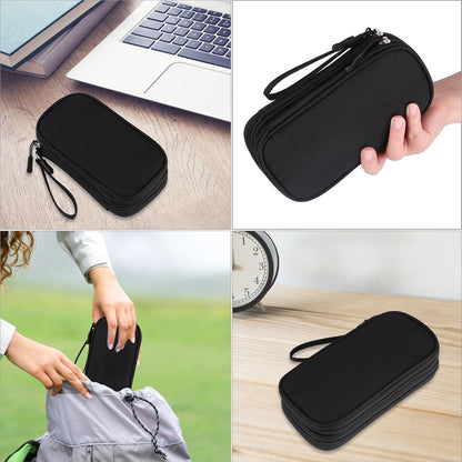 JIAKAI Travel Cable Organizer,Electronics Accessories Organizer Bag,for Charger, Phone, memory card,Travel Gadget Bag-Pink