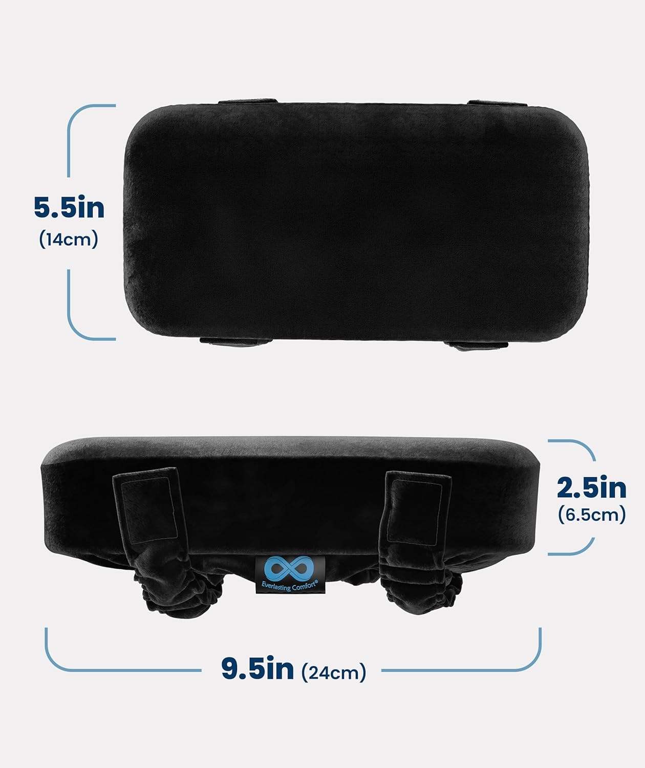 Elevate Series by Everlasting Comfort Office Chair & Wheelchair Arm Pads - Memory Foam ArmRest Covers for Desk, Gaming Chair, Arm Pillow Seat Cover Cushions & Protectors to Relieve Pressure for Elbows