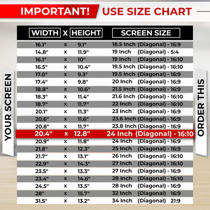 SightPro 24 Inch 16:9 Computer Privacy Screen Filter for Monitor - Privacy Shield and Anti-Glare Protector