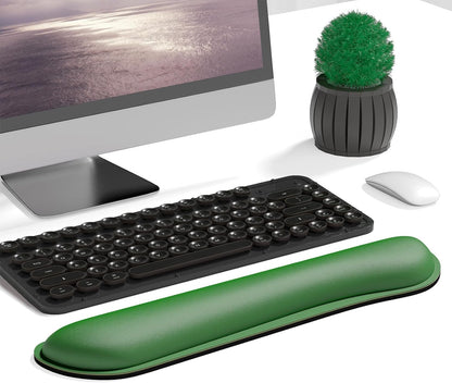 Dapesuom Enlarge Keyboard Wrist Rest, Memory Foam Keyboard Wrist Cushion for Computer Desk Mats Support, Pain Relief Ergonomic Mouse Pad Rests with Non-Slip Base for Gaming, Laptop, Radiant Orchid