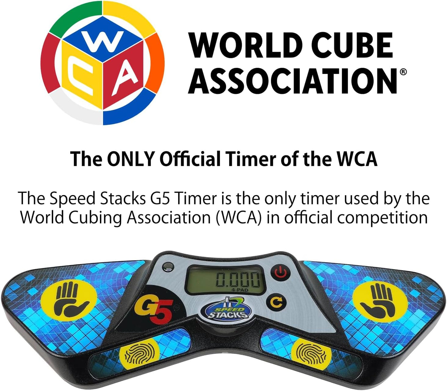 Speed Stacks G5 Timer | Official Sport Stacking and Cubing Association Timer | Accuracy to 0.001 Seconds, Batteries Included