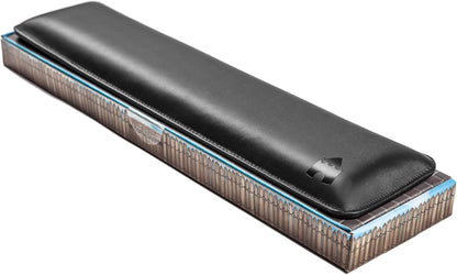 Bailey Compact by Castle - Wrist Rest for Keyboards with Around 61 Keys - Leather Ergonomic Computer Extra Firm Keyboard Wrist Support for Typists, Gaming, Heavy Office Use (Stone, Compact Size)