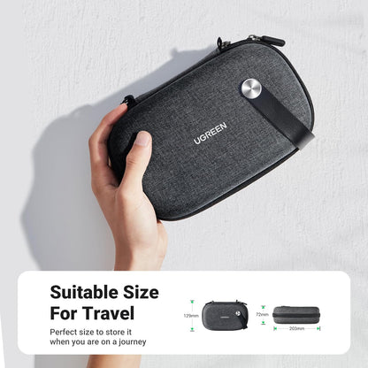 UGREEN Electronic Organizer Travel Case Pouch Bag Accessories Portable Waterproof Storage Bag Travel Essentials with Cable USB Flash Drive Charger External Battery Memory Card