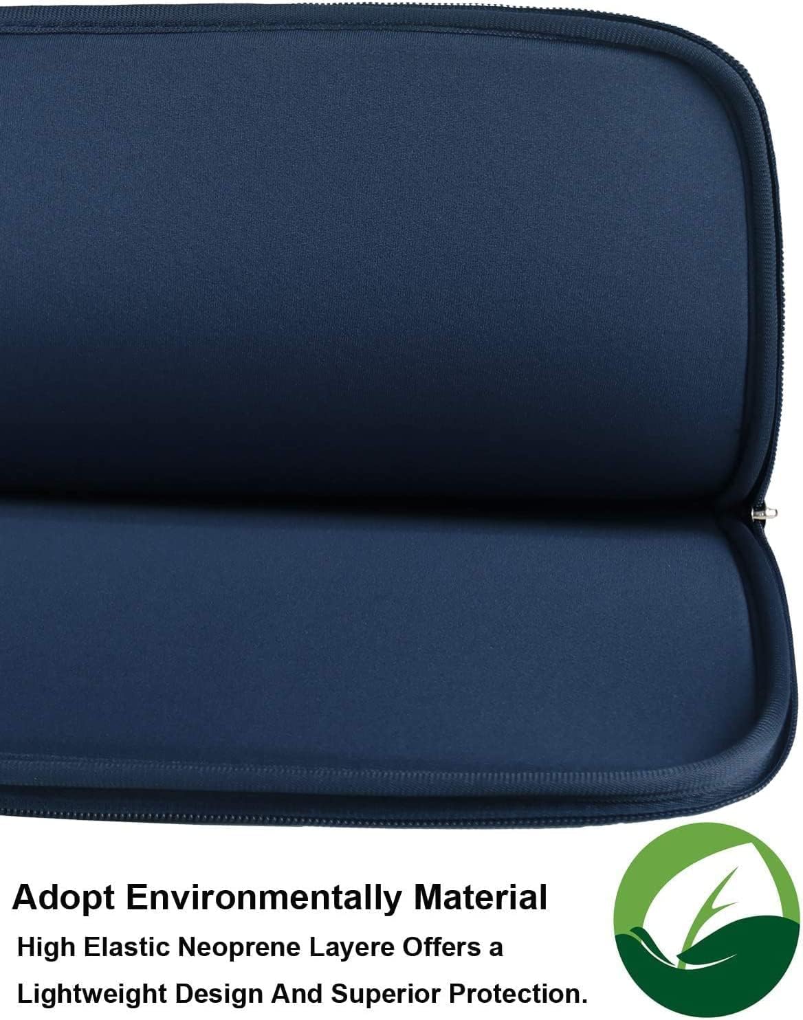 Naukay Laptop Sleeve Case, 15.6 Inch,Resistant Neoprene Notebook Computer Pocket Case/Tablet Briefcase Carrying Bag Compatible Asus/Dell/Fujitsu/HP/Sony/Toshiba/Acer- (Black)