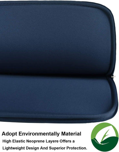 Naukay Laptop Sleeve Case, 15.6 Inch,Resistant Neoprene Notebook Computer Pocket Case/Tablet Briefcase Carrying Bag Compatible Asus/Dell/Fujitsu/HP/Sony/Toshiba/Acer- (Black)