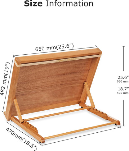 DJAR 5-Position Wood Drafting Table, Tabletop Easel and Sketching Board for Painting, Adjustable Angle Art Easel for Student Artist, 25 3/5 Inches by 19 Inches