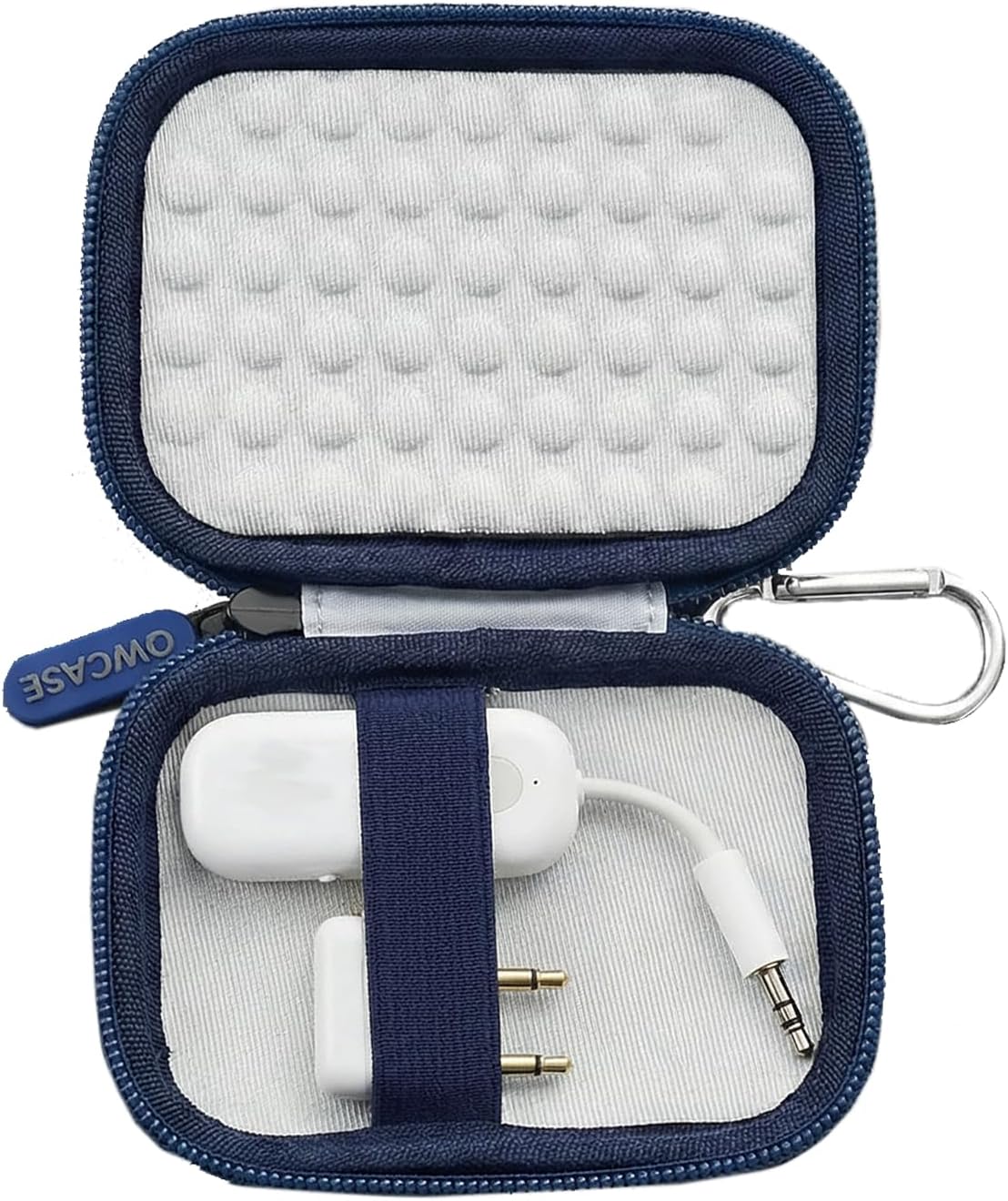 Wireless Bluetooth Adapter Case Compact Protective Storage for AirFly SE/Pro 2/Pro for Avantree Relay Premium Airplane Transmitter Receiver Travel & Home Organizer Pouch, White (Box Only)