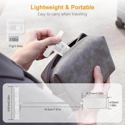 Gritin 19 LED Rechargeable Book Light for Reading in Bed with Memory Function- Eye Caring 3 Color Temperatures,Stepless Dimming Brightness,90 Hrs Runtime Lightweight Clip on Light for Book Lovers