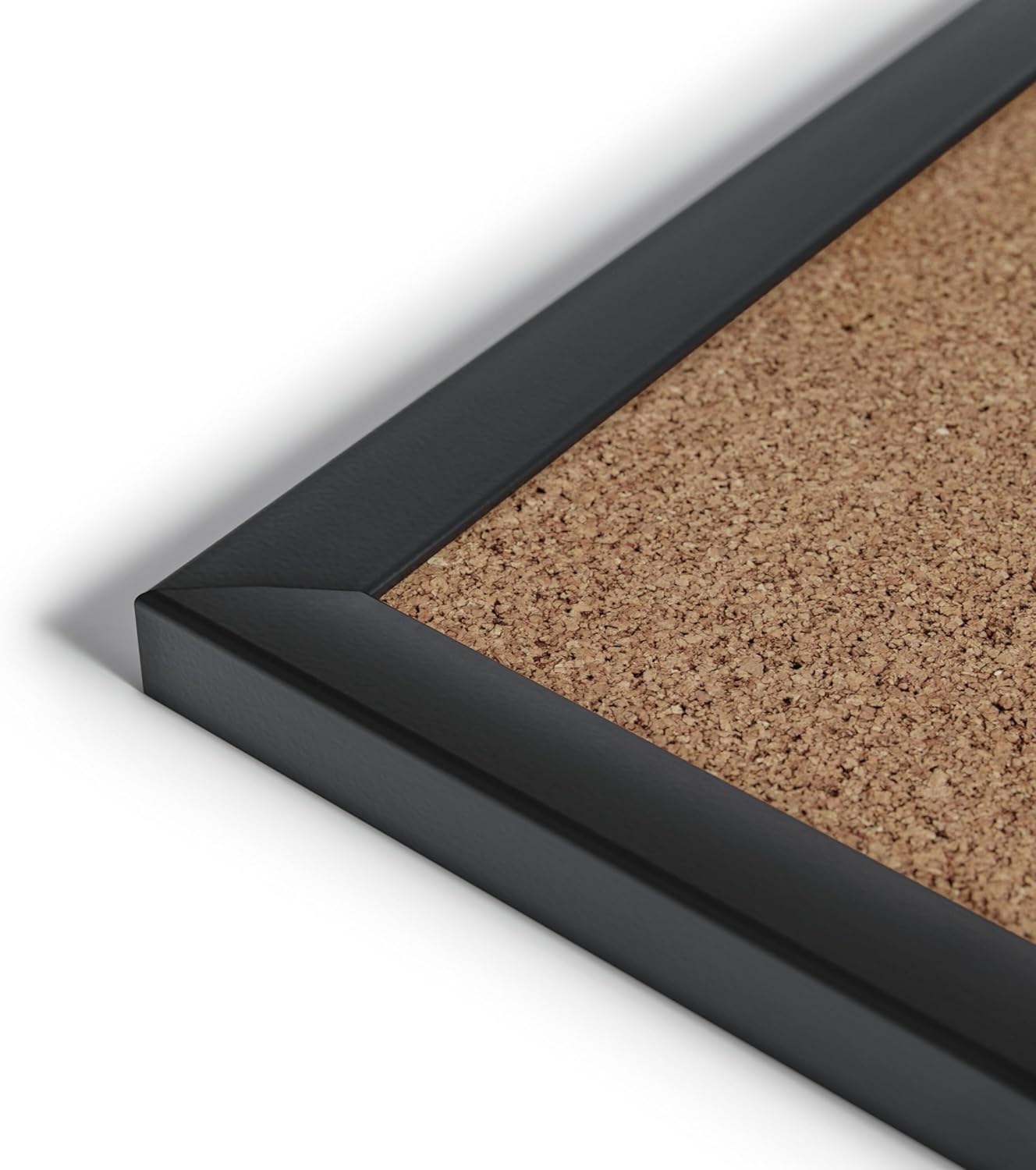 U Brands Cork Bulletin Board, 17" x 23", Black Wood Frame