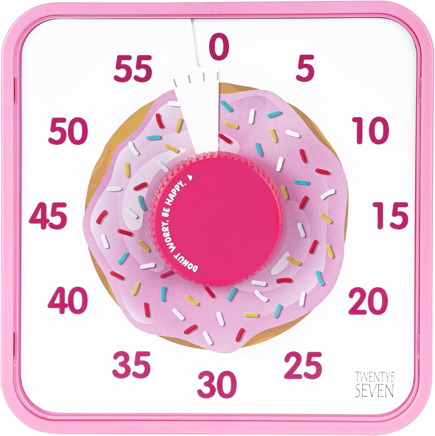 Visual Timer 7.5 inch; 60 Minute 1 Hour Countdown Timer for Kids Classroom Teaching Tool Home Office Meeting, Mechanical Countdown Clock for Exam Time Management Magnetic, Sky Blue with Colorful Disc