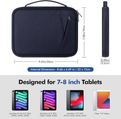 MoKo 9-11 Inch Tablet Sleeve Carrying Case with Handle, Padded Protective Travel Bag for New 11-inch iPad Air 4 2026/Pro M5/ A16, iPad 10th/Air 5/4th 10.9, i-Pad 9/8th 10.2,Tab S9/S8 11, Black