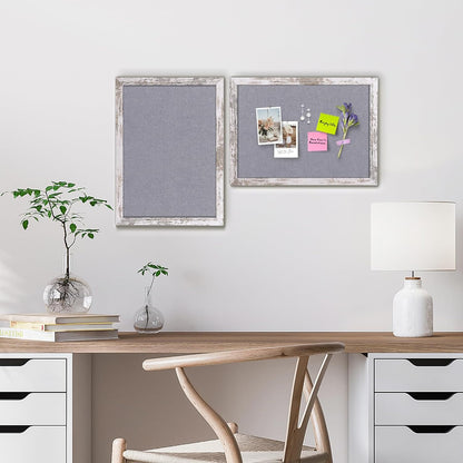 Cork Board Bulletin Board, 11.8x8.6 inches Mini Decorative Hanging Framed Cork Boards for Walls, Pin Board Vision Board for School Home Office, Bulletin Board with Wooden Frame(2230,WH,1p)