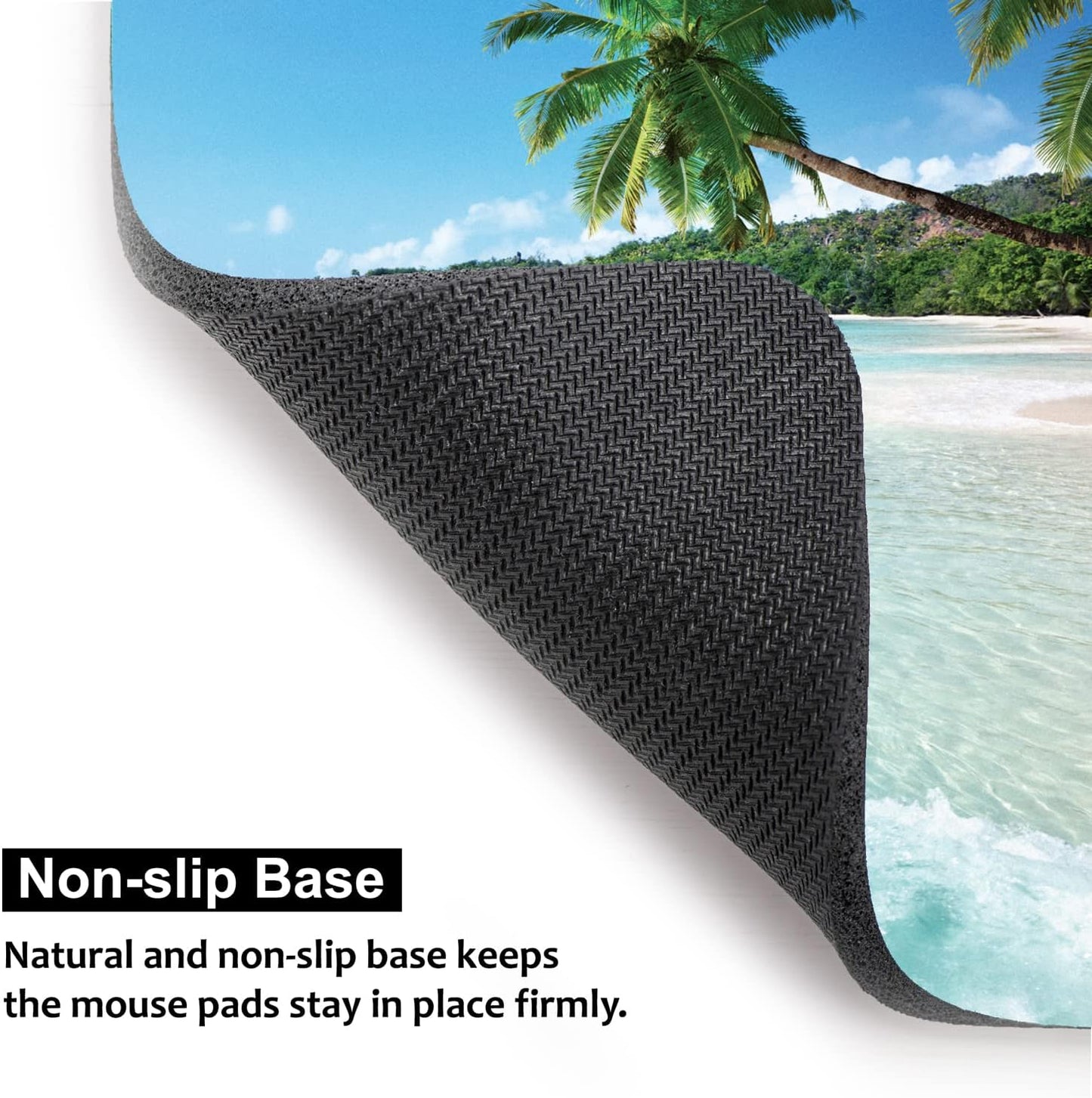 Audimi Small Mouse Pad 6 x 8 Inch, Mini Mouse Pad Thick for Laptop Wireless Mouse Home Office Travel, Portable & Washable (Black)