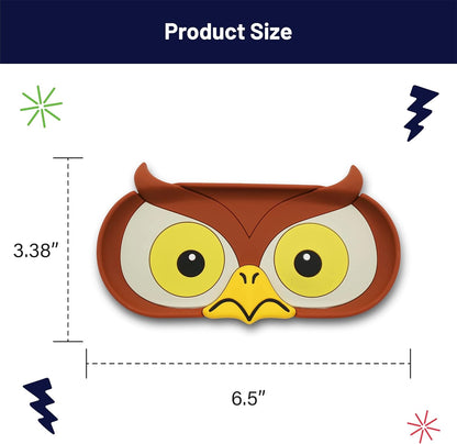 Funny Glasses Tray – Quirky Eyeglass Holder for Desk, Nightstand or Dresser – Unique Home & Office Organizer Gift for Spectacle Wearers – Fox