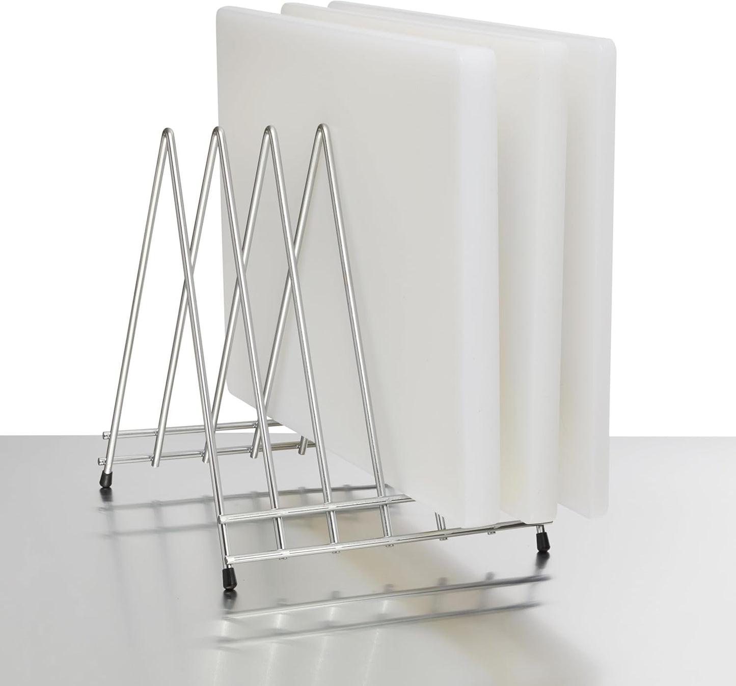 Winco 6-Slot Cutting Board Rack, Vinyl Coated Medium