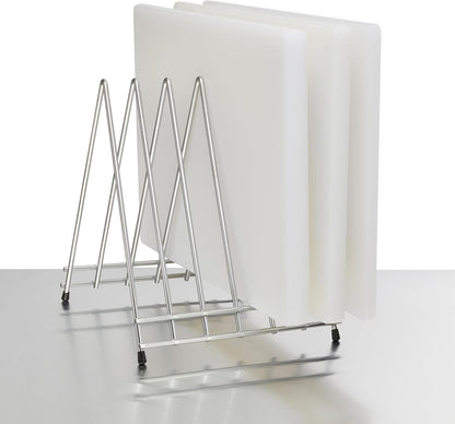 Winco 6-Slot Cutting Board Rack, Vinyl Coated Medium