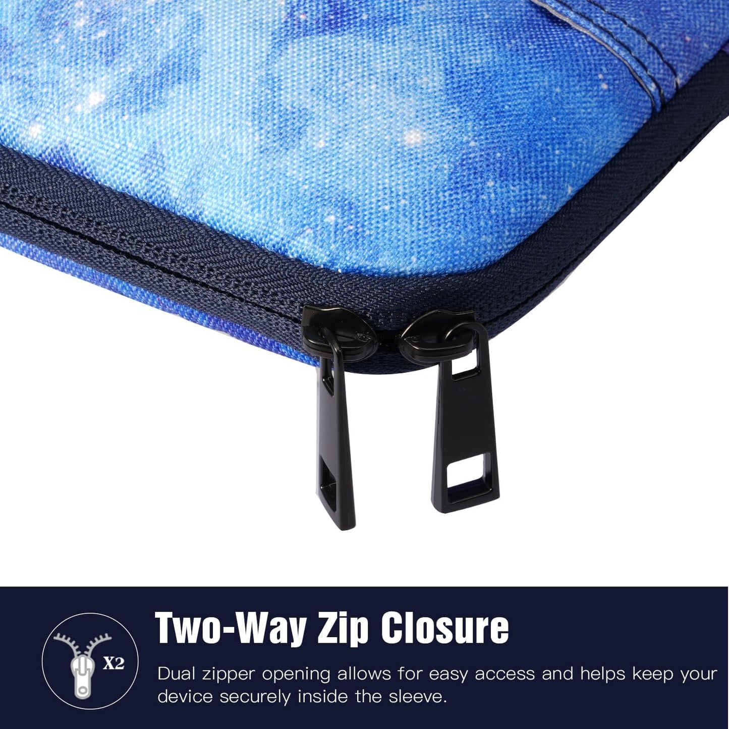 TiMOVO 9-11" Tablet Sleeve Bag for iPad 11-inch A16 2025, iPad 10.9"/10.2"| Air 11 Inch/5th/4th Gen. 10.9", Galaxy Tab A9+/A11Plus 11", Protective Bag Fit Smart Keyboard, Dusty Blue