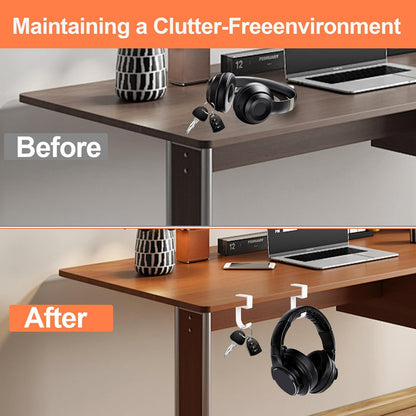 2PCS Purse Hook for Table - Heavy Duty Purse Hanger for Table High-Strength Alloy Materials Purse Holder for Desk Can Hook Bags, Umbrellas, Keys, Cups and Headphone
