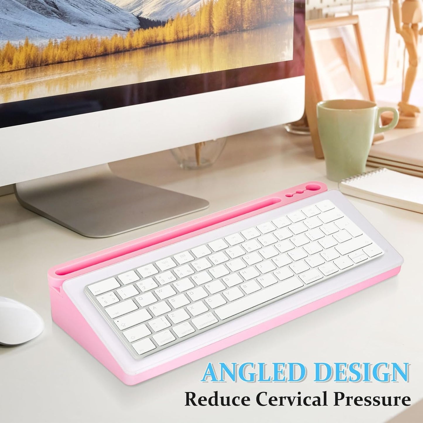 DOLLAR BOSS Glass Desk Whiteboard Calendar Small Dry Erase Board Desktop White Board with Storage Drawer Computer Keyboard Stand Desk Organizer, Colorful Weekly Calendar, Black