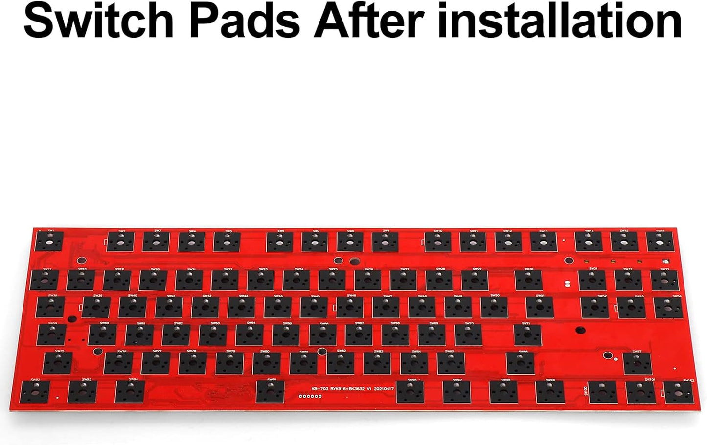 Poron Keyboard PCB Foam 84 Layout, Poron Switch Pads 120Pcs and Keyboard Sound Dampeners