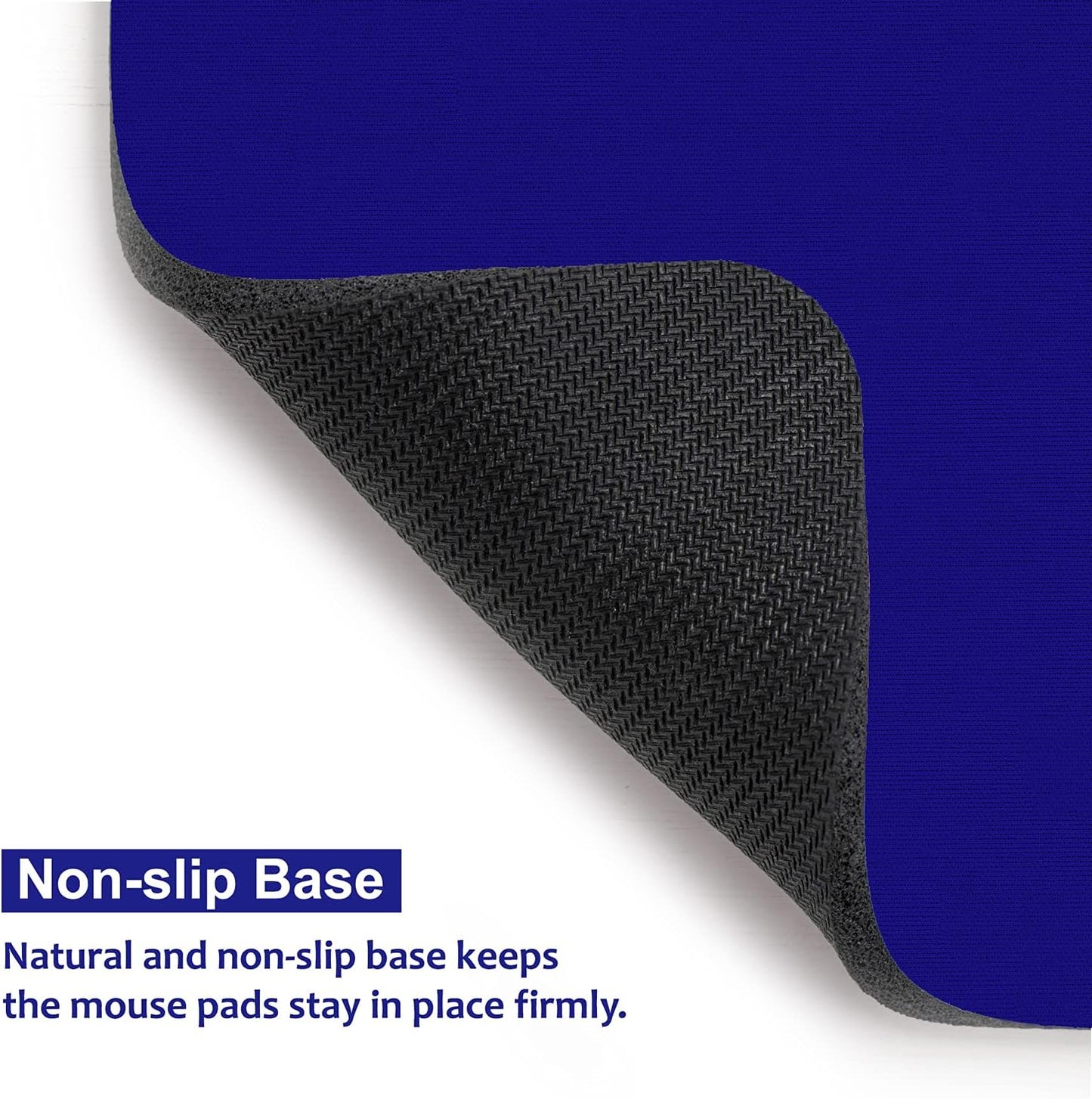 Audimi Small Mouse Pad 6 x 8 Inch, Mini Mouse Pad Thick for Laptop Wireless Mouse Home Office Travel, Portable & Washable (Black)
