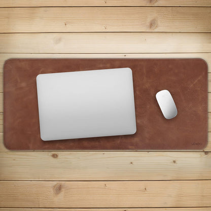 Londo Top Grain Leather Extended Mouse Pad – Large Desk Mat for Office & Gaming, Smooth Writing Surface, Non-Slip Base, Durable & Stylish Workspace Accessory