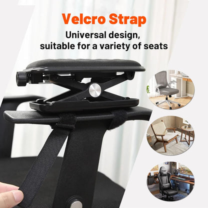 Chair Armrest Pads, Adjustable Height Office Chair Arm Rest Booster, Enhanced Comfort, Chair Armrest Elevator Pads, Elbow Support Cushion for Computer, Gaming and Desk Chairs