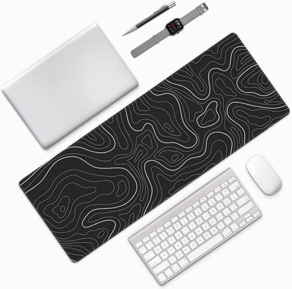 Japanese Mouse Pad, Large Japanese Desk Mat, XL Anime Gaming Keyboard Mat, Non-Slip Rubber Base, Big Extended Desk Protector for Home Office, 31.5”x11.8”