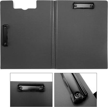 souG 4Pcs Clipboard Foldable,360°Cover Folder Clipboard Plastic Clipboards with Double Low Profile Clip,File Folder Storag Clipboards for A3 A4 Paper, Clip Boards for Office School Supplies (4 Colors)