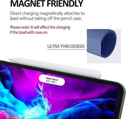 KELIFANG Silicone Case for Apple Pencil Pro 2024 & Apple Pencil 2nd Generation, Cute Pink Protective Skin Sleeve Cover Holder Grip and Tip Cap Accessories Compatible with iPad Pro 11 12.9 13 Inch