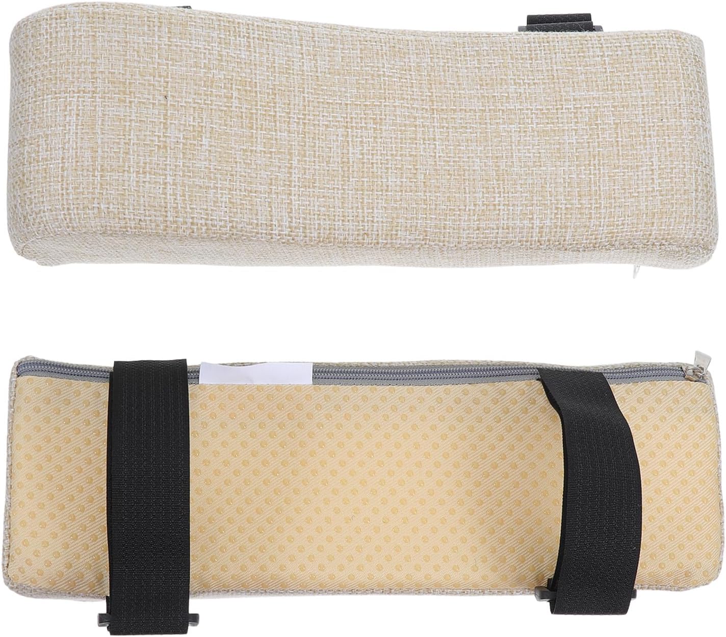 SEWACC 2pcs Office Chair Armrest Pads Adjustable Ergonomic Armrest Cushion for Gaming Desk Chairs - Washable Elbow Pillow with Non-Slip Strap for Home Office