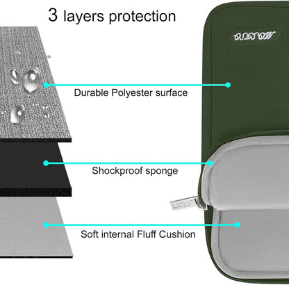 MOSISO Laptop Case 15 inch, 15 inch Laptop Sleeve Compatible with MacBook Air M5 A3448 M4 A3241 M3 A3114 M2 A2941 2026-2023, Dell XPS, Polyester Vertical Computer Sleeve Bag with Pocket, Black - Colors A