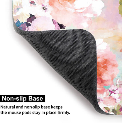 Audimi Small Mouse Pad 6 x 8 Inch, Mini Mouse Pad Thick for Laptop Wireless Mouse Home Office Travel, Portable & Washable (Black)