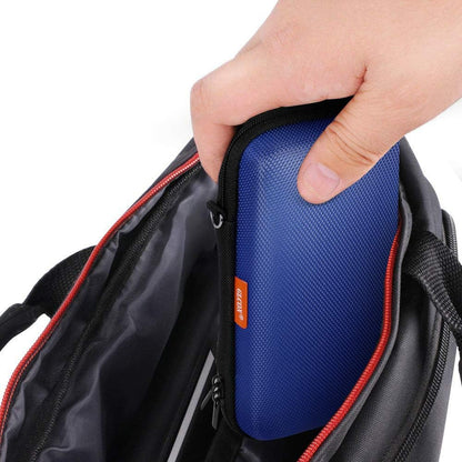 Portable Protection Hard EVA Case for External Battery, Cell Phone, GPS, Hard Drive, USB/Charging Cable, Small Carrying Bag Mesh Inner Pocket, Zipper Enclosure, Universal Travel Pouch Bag
