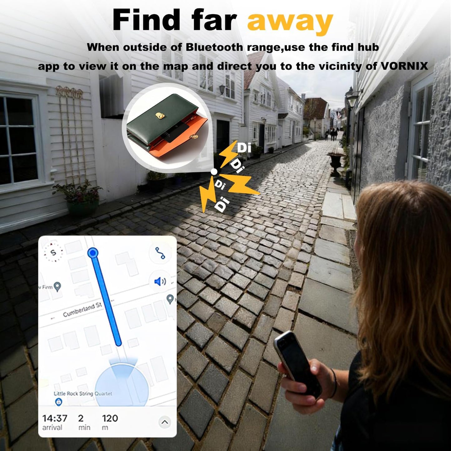 Wallet Tracker Card for Android UNASTUD Wallet Finder Work with Google Find Hub GPS Smart Tracking Card Tracker 1.8mm Thickness, IP68 Waterproof, 1-Year Battery Life for Wallet,Bag,Purse, Passport,etc