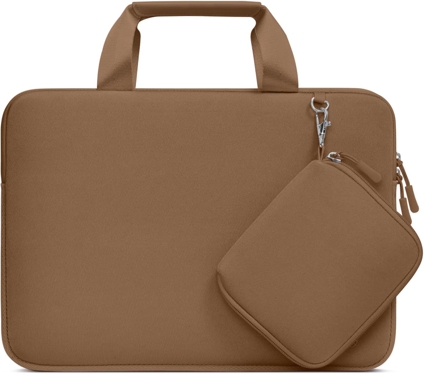 MOSISO Laptop Case 13.3 inch, 13-13.3 inch Laptop Sleeve Bag Compatible with MacBook Air/Pro 13 / Pro 14, HP Dell ASUS, Neoprene Carrying Computer Bag with Handle&Detachable Small Case, Pink