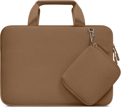 MOSISO Laptop Case 13.3 inch, 13-13.3 inch Laptop Sleeve Bag Compatible with MacBook Air/Pro 13 / Pro 14, HP Dell ASUS, Neoprene Carrying Computer Bag with Handle&Detachable Small Case, Pink