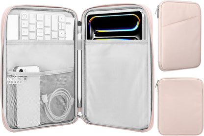 MoKo 9-11 Inch Tablet Sleeve Case, Fits New 11inch iPad Air M4/Pro M5, iPad A16 11", i-Pad 10/9/8/7th/Air 5/4th 10.9"/10.2", Tab S9/S8 11", Protective Bag Carrying Case with Pocket, Dark Gray