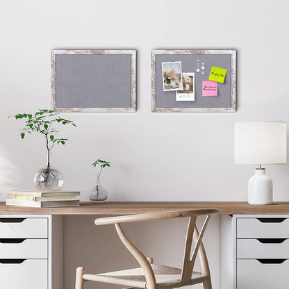 Cork Board Bulletin Board, 11.8x8.6 inches Mini Decorative Hanging Framed Cork Boards for Walls, Pin Board Vision Board for School Home Office, Bulletin Board with Wooden Frame(2230,WH,1p)