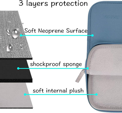 MOSISO Laptop Case 13.3 inch, 13-13.3 inch Laptop Sleeve Bag Compatible with MacBook Air/Pro 13/Pro 14 M5 M4 M3 M2 M1, HP Dell ASUS Lenovo, Neoprene Computer Sleeve Bag with Small Case, Baby Pink - Colors B