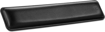 GLENCREAG Ergonomic Keyboard Wrist Rest - PU Leather Cushioned Support for Typing & Gaming, Comfortable Contoured Design for Wrist Pain Relief, Tan