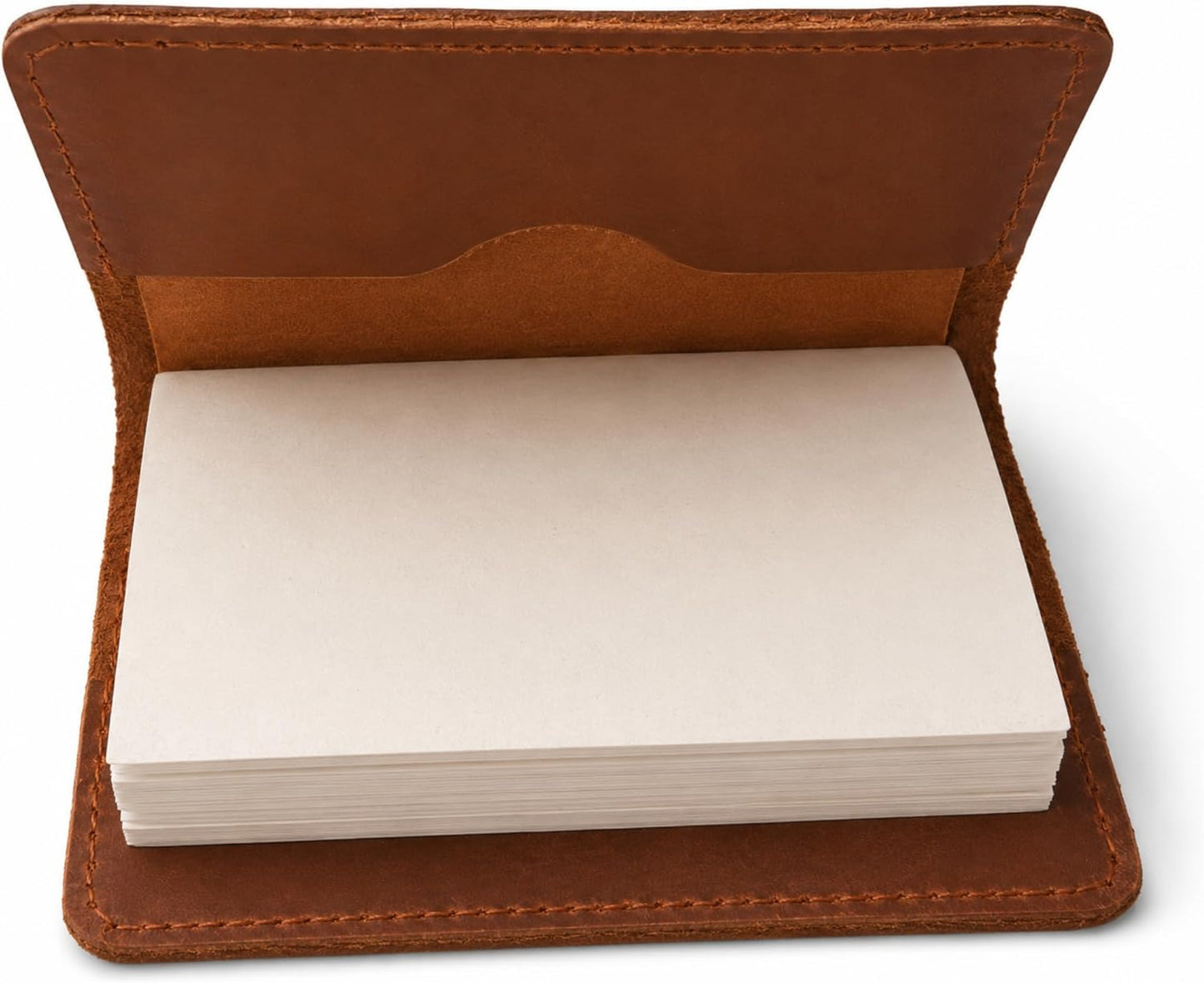 Leather Journal Cover for 2.5 x 4 Inches Pocket Notebooks – Handmade Refillable Mini Notebook Cover – Compatible with Outus, Qeeenar & Similar Small Journals, Travel Memo Pads & Pocket Diaries