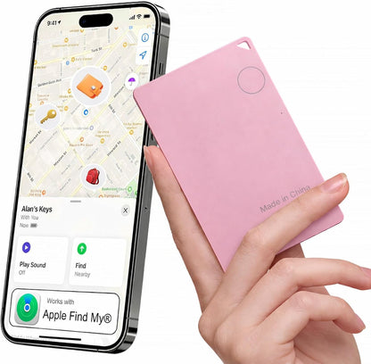 [Apple MFi Certified] Wallet Tracker Card for Apple Find My, 5+ Year Battery, iOS Only Bluetooth Item Finder, Ultra-Slim Smart Card Tracker for Wallet, Passport, Luggage, Purse & Backpack