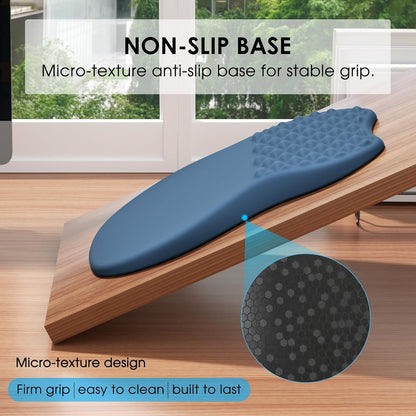 MROCO Ergonomic Mouse Pad with Wrist Support, Memory Foam Wrist Rest Mouse Pad, Non-Slip Base, Smooth Surface for Office & Home, Black