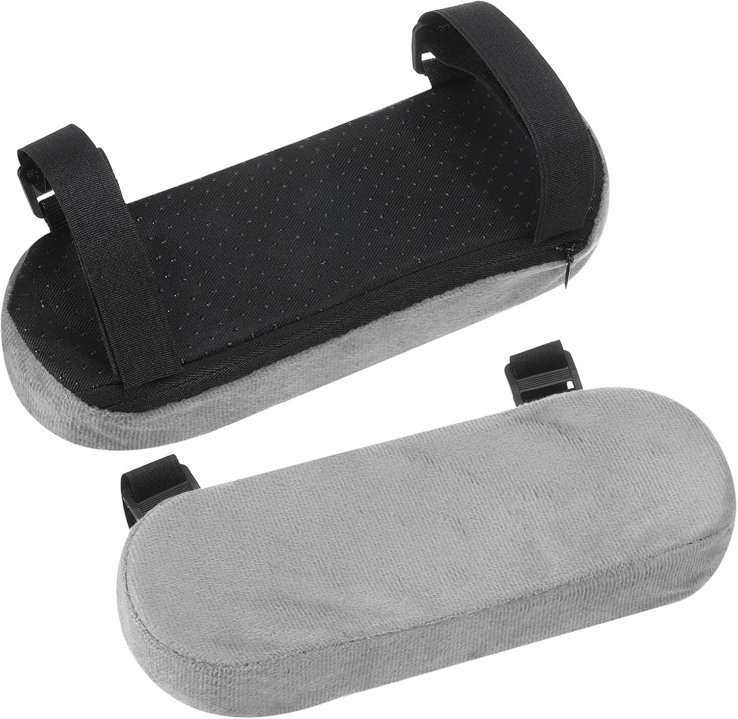 uxcell Memory Foam Chair Armrest Pads, 2 Pair Office Chair Arm Covers, Elbow Pillow for Offices Study Rooms Game Rooms (Black)