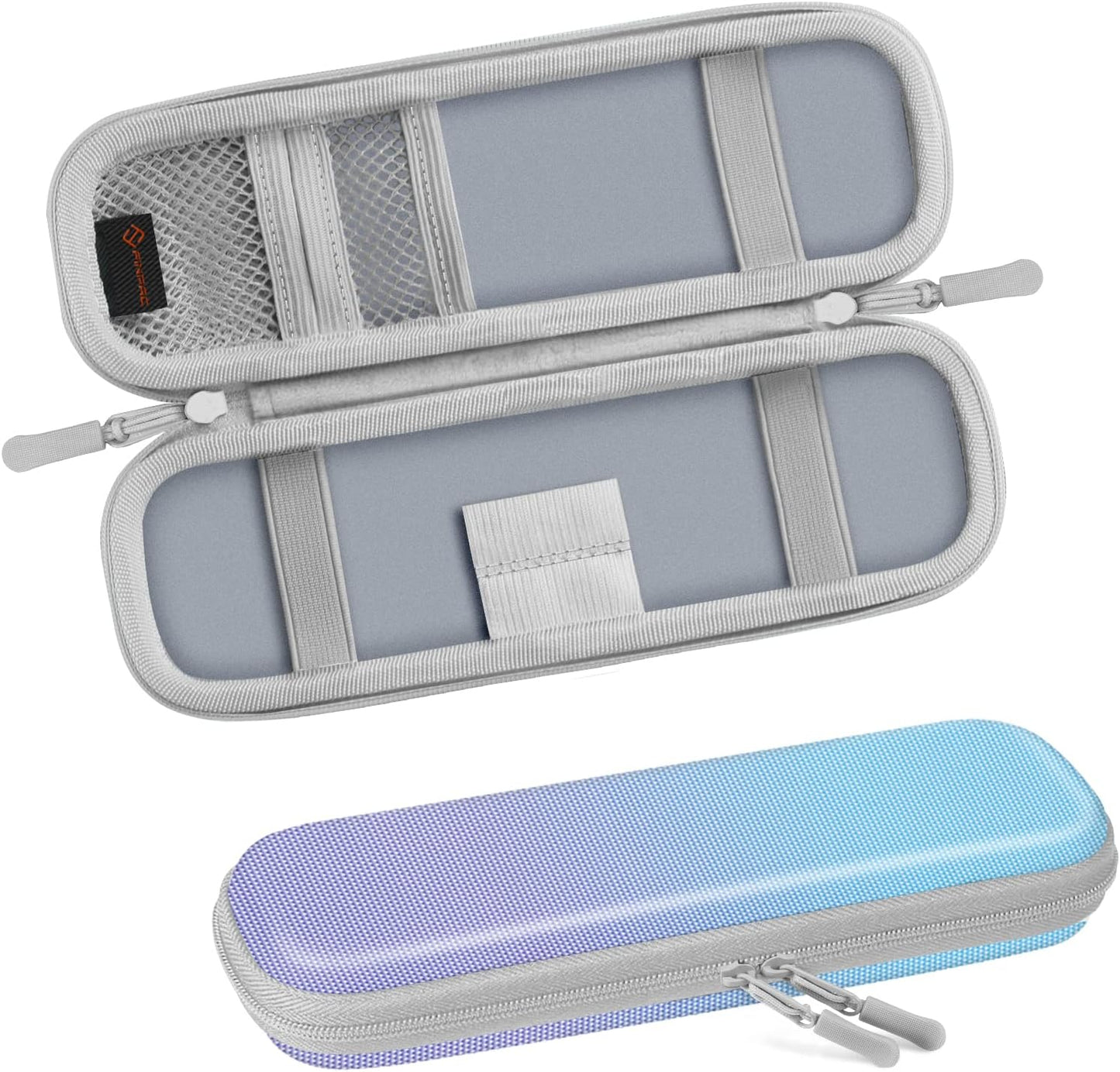 Fintie Holder Case for Apple Pencil Pro, Apple Pencil (USB-C / 1st / 2nd Generation), PU Leather Carrying Bag Sleeve Compatible with Pen, USB Cable, Samsung Stylus, Lilac Marble