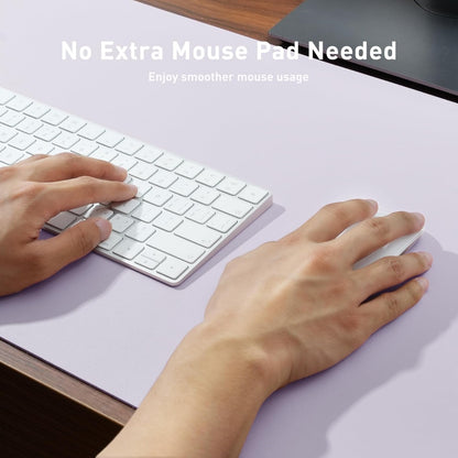 Aothia Leather Desk Pad Protector, Mouse Pad, Office Desk Mat, Non-Slip PU Leather Desk Blotter, Laptop Desk Pad, Waterproof Desk Writing Pad for Office and Home (Black,36" x 17") - Colors A