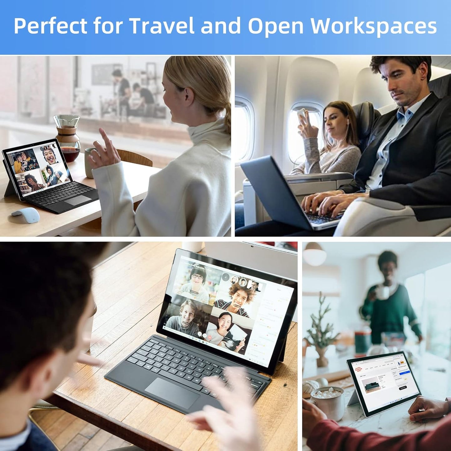 Mamol Magnetic Laptop Privacy Screen 14 inch ,16:10 Aspect Removable Anti Glare Protector Blue Light Privacy Screen Filter,Filter Shield Compatible with HP/Dell/Acer/Asus/Samsung/Lenovo/Thinkpad Envy