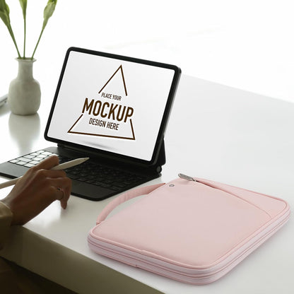 MoKo 9-11 Inch Tablet Sleeve Carrying Case with Handle, Padded Protective Travel Bag for New 11-inch iPad Air 4 2026/Pro M5/ A16, iPad 10th/Air 5/4th 10.9, i-Pad 9/8th 10.2,Tab S9/S8 11, Black